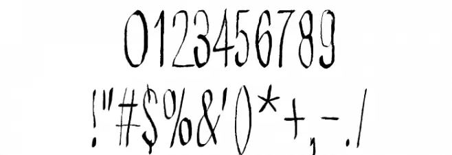 Better get ready フォント その他の文字