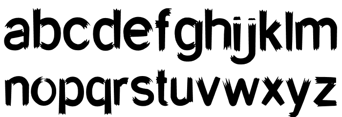 Better ghost Font LOWERCASE