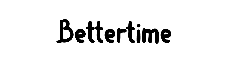 Better time  免费字体下载