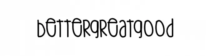BetterGreatgood  baixar fontes gratis