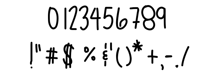 BetterGreatgood Font OTHER CHARS
