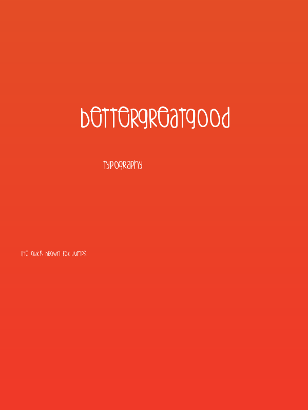 BetterGreatgood Poster