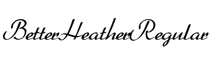 BetterHeatherRegular Font