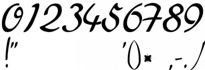 BetterHeatherRegular Font OTHER CHARS