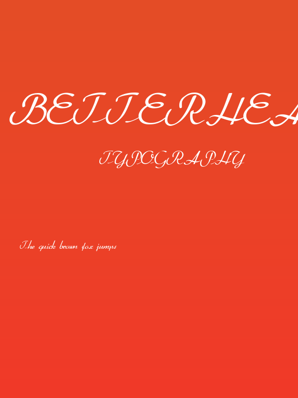 BetterHeatherRegular Poster