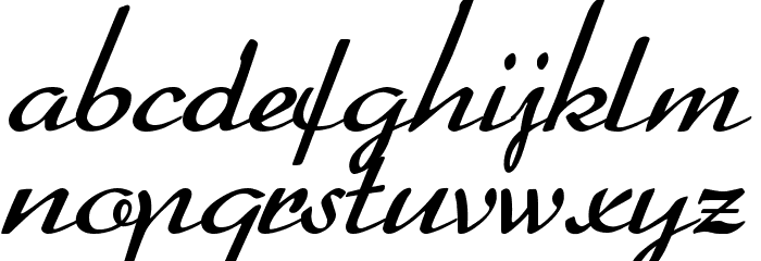 BetterHeatherRegular Font LOWERCASE