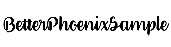 BetterPhoenixSample  Fuentes Gratis Descargar
