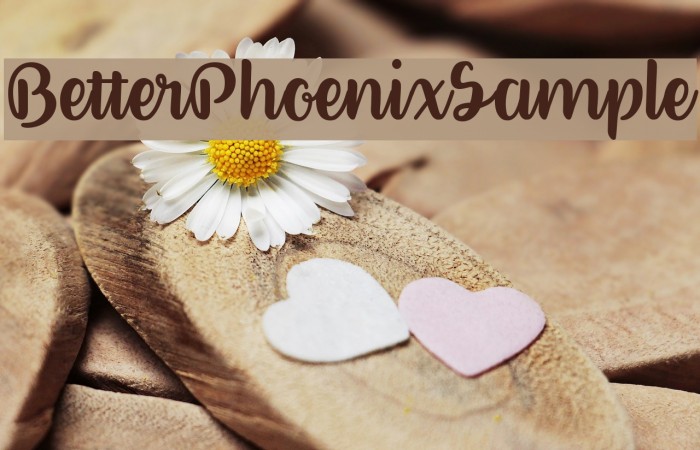 BetterPhoenixSample Font examples