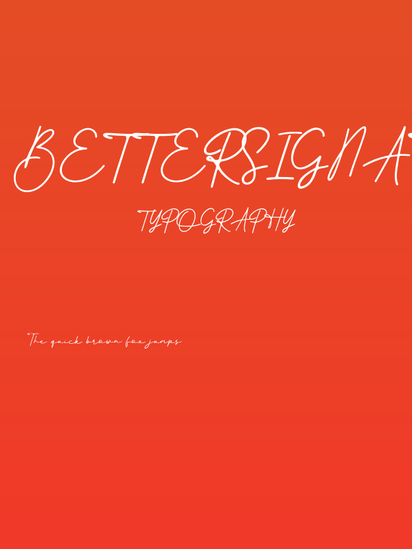 BetterSignature Poster