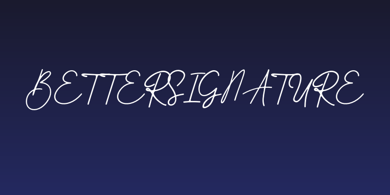 BetterSignature Social Header