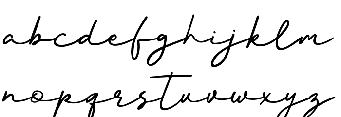 BetterSignature Font LOWERCASE