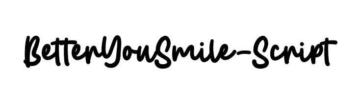 BetterYouSmile-Script  Free Fonts Download