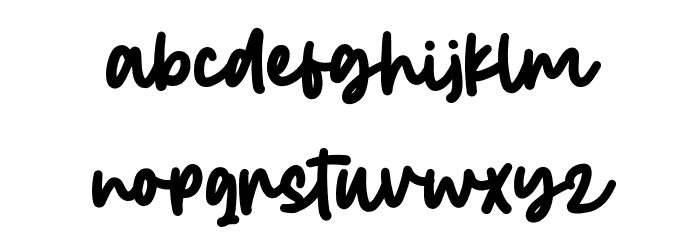 BetterYouSmile-Script Font LOWERCASE