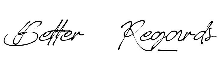 Better_Regards  Descarca Fonturi Gratis