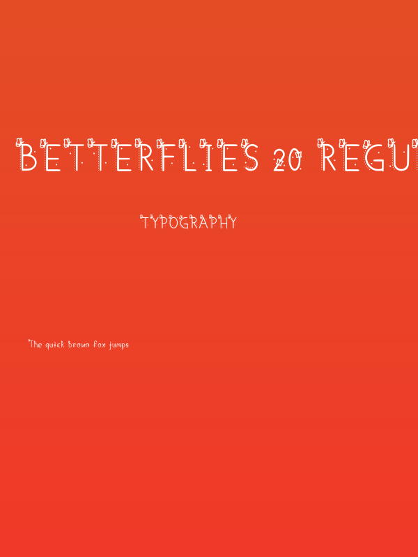 Betterflies 20 Regular Poster