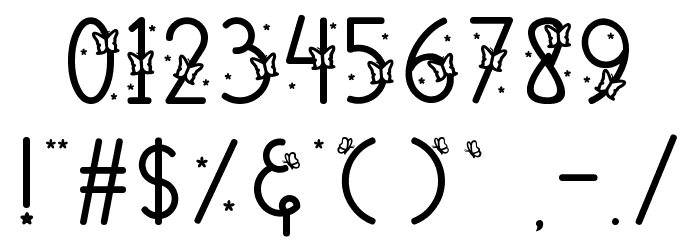 Betterflies Font OTHER CHARS