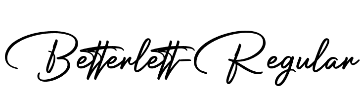 Betterlett-Regular  Frei Schriftart Herunterladen