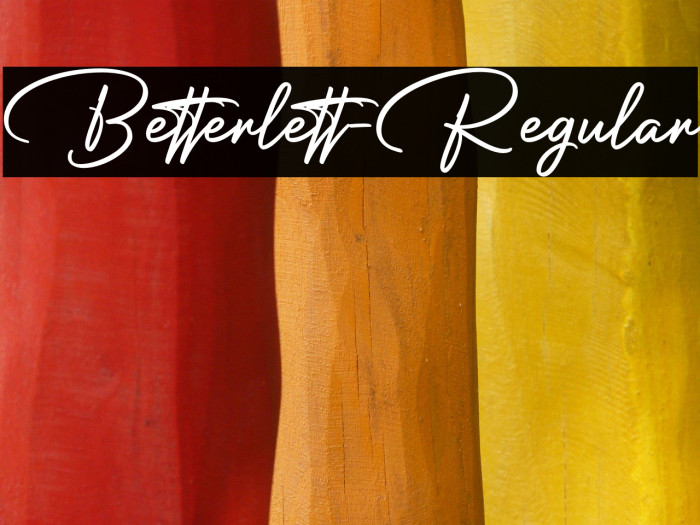 Betterlett-Regular Example 1