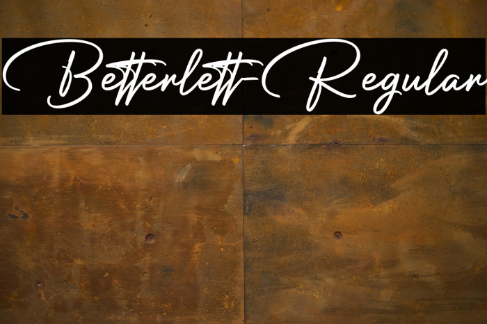 Betterlett-Regular Example 2