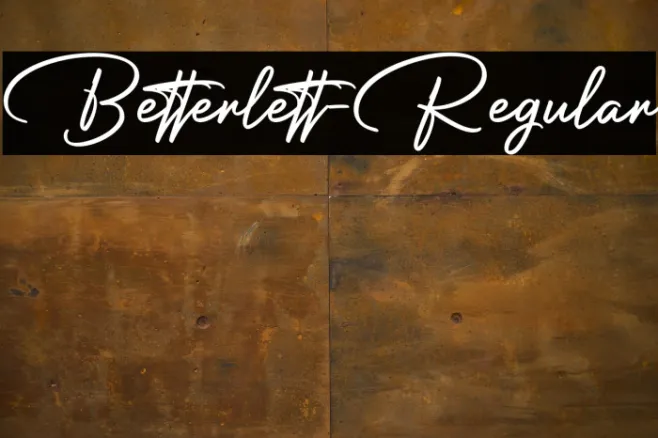 Betterlett-Regular Example 2