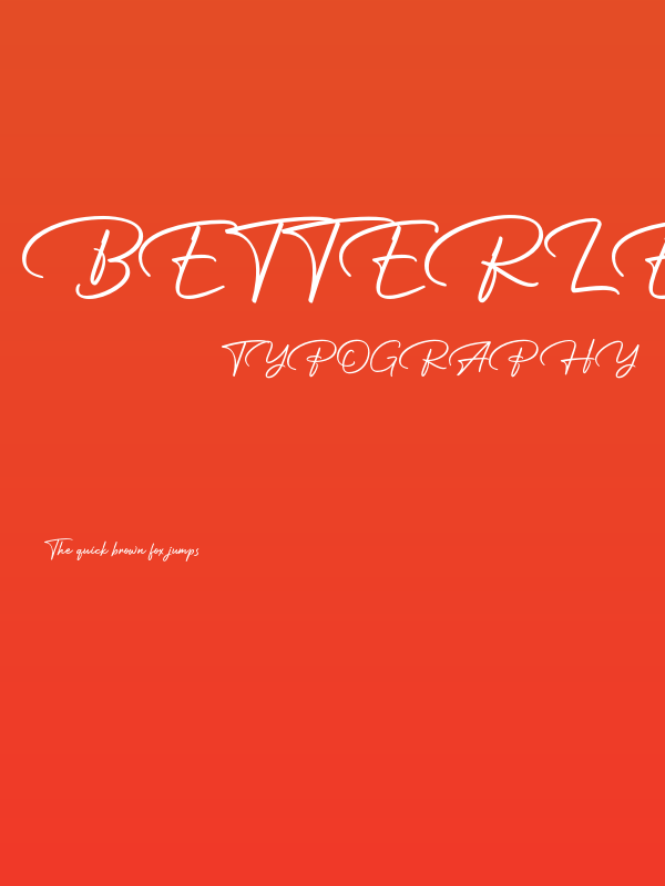 Betterlett-Regular Poster