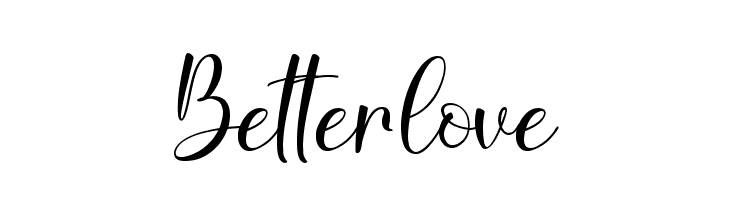 Betterlove  font caratteri gratis