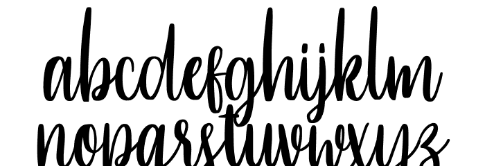 Betterlove Font LOWERCASE