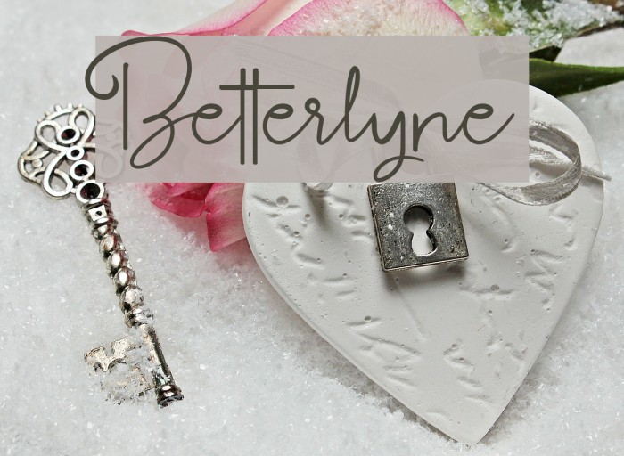 Betterlyne Font examples