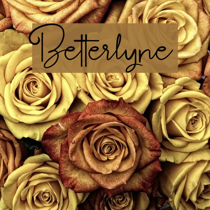 Betterlyne Font examples
