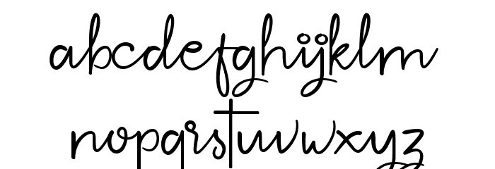 Betterlyne Font LOWERCASE