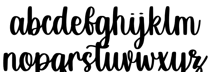 Bettermilk Font LOWERCASE