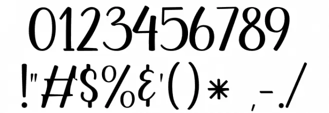 Betterside Font OTHER CHARS