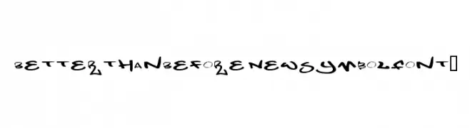 BetterthanBefore NewSymbolFont5  नि: शुल्क फ़ॉन्ट्स डाउनलोड