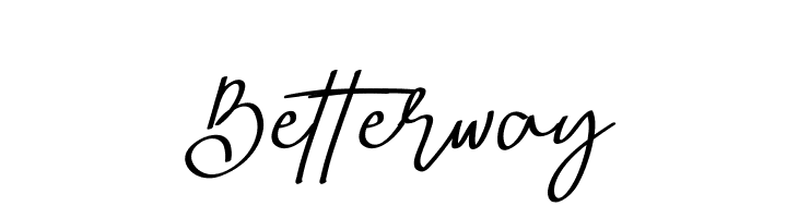 Betterway  Frei Schriftart Herunterladen