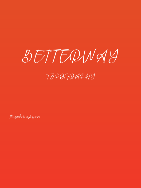 Betterway Poster