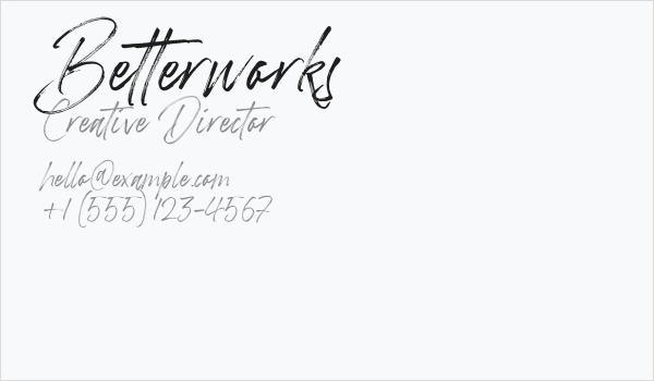 Betterworks Business Card