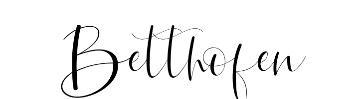Betthofen  フリーフォントのダウンロード
