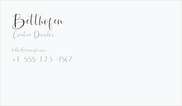 Betthofen Business Card