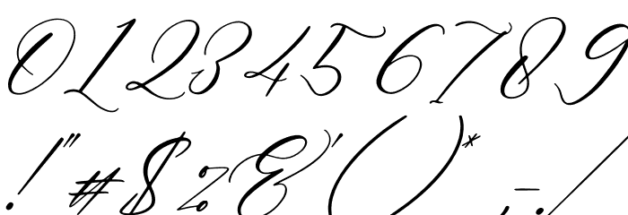 Bettilda Ristta Italic Font OTHER CHARS