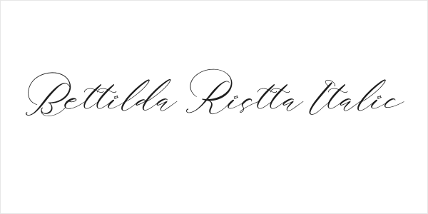 Bettilda Ristta Italic Logo