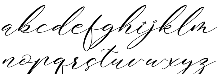 Bettilda Ristta Italic Font LOWERCASE