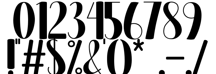 Bettins - Personal use Font OTHER CHARS