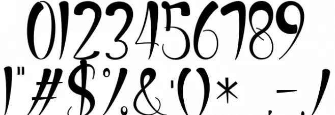 Bettos Font OTHER CHARS