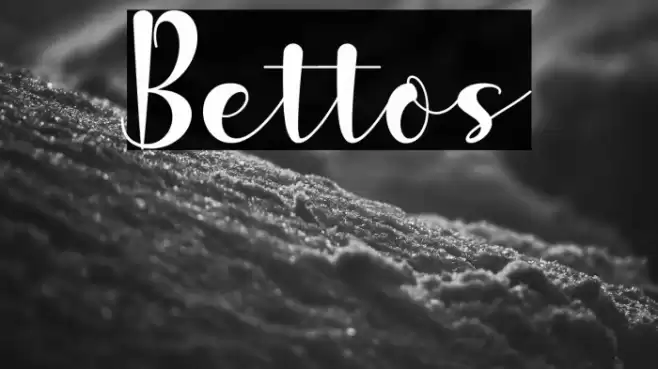 Bettos Font examples