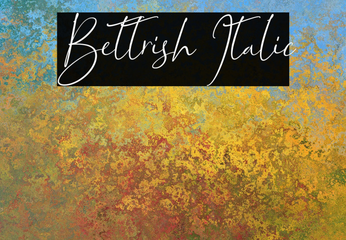 Bettrish Italic Example 1