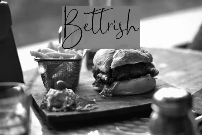 Bettrish Font examples