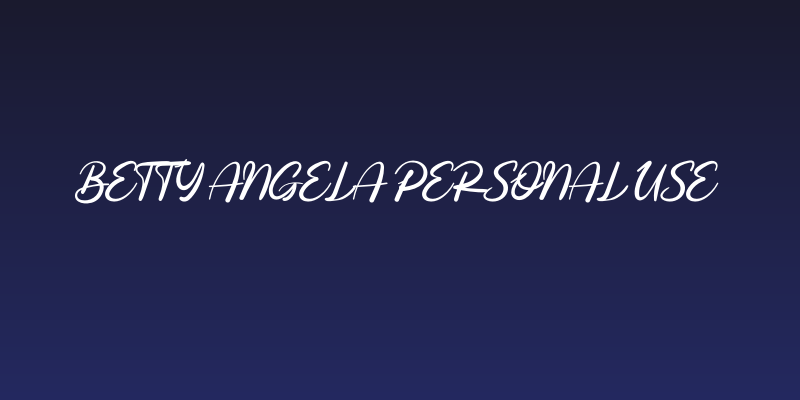 Betty Angela Personal Use Social Header