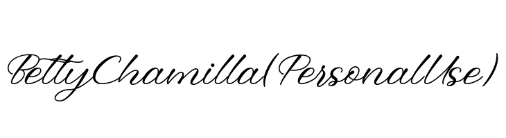 Betty Chamilla (Personal Use)  Free Fonts Download