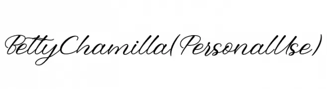 Betty Chamilla (Personal Use)  Fuentes Gratis Descargar