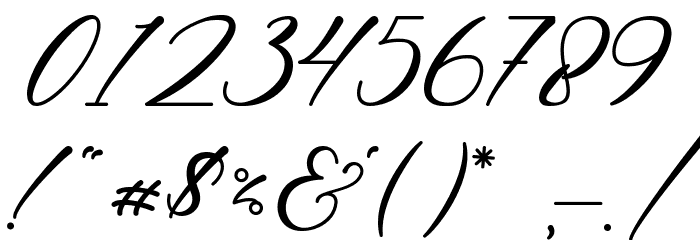 Betty Chamilla (Personal Use) Font OTHER CHARS